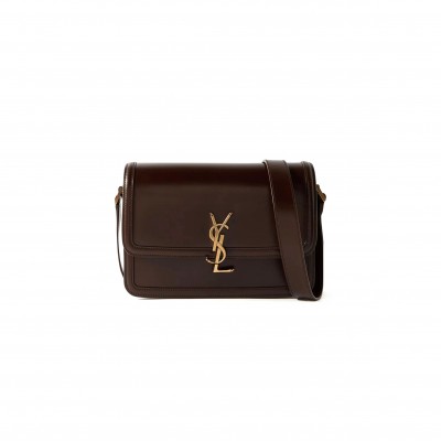 YSL SOLFERINO MEDIUM SATCHEL IN BOX SAINT LAURENT 7110390SX0W2877 (23*16*6cm)
